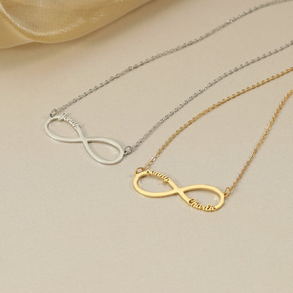 Infinity Personalised Name Necklace 925 Sterling Silver Name Necklaces