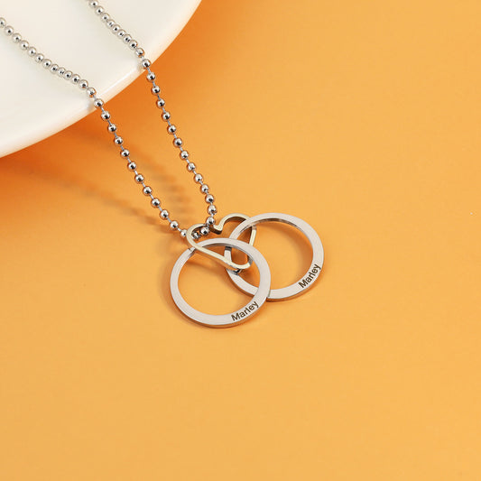 Double Circle Necklace