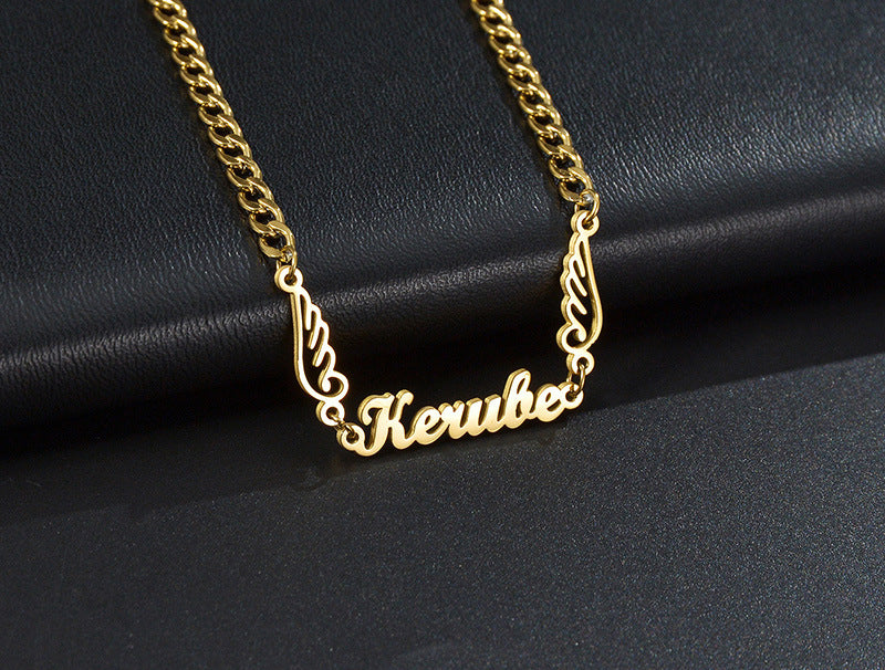Angel Name Necklace GOLD